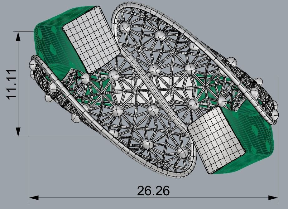 NEW COLLECTION BRACELEST and RING-10PCS 3D print model_12