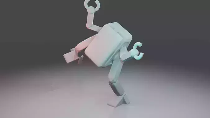 robot mech low detailed 3D model