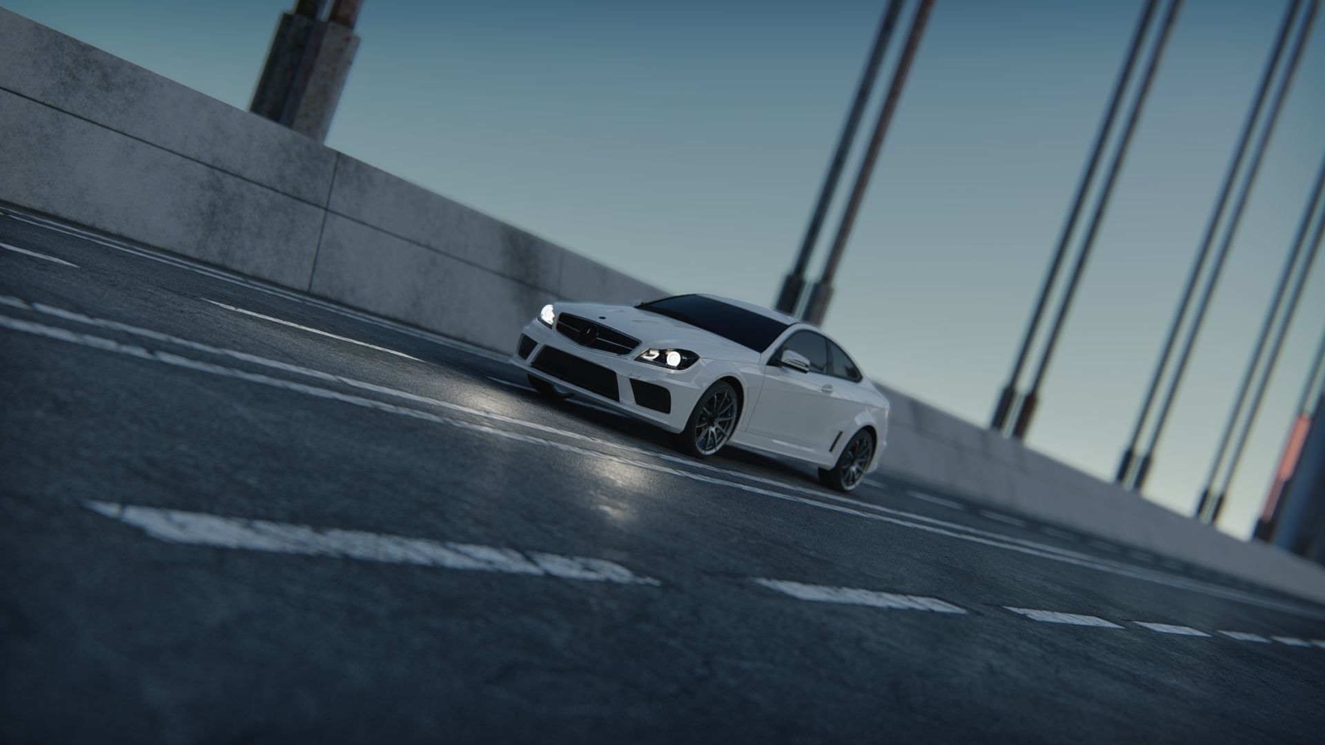 MERCEDES BENZ C63 3D model_12