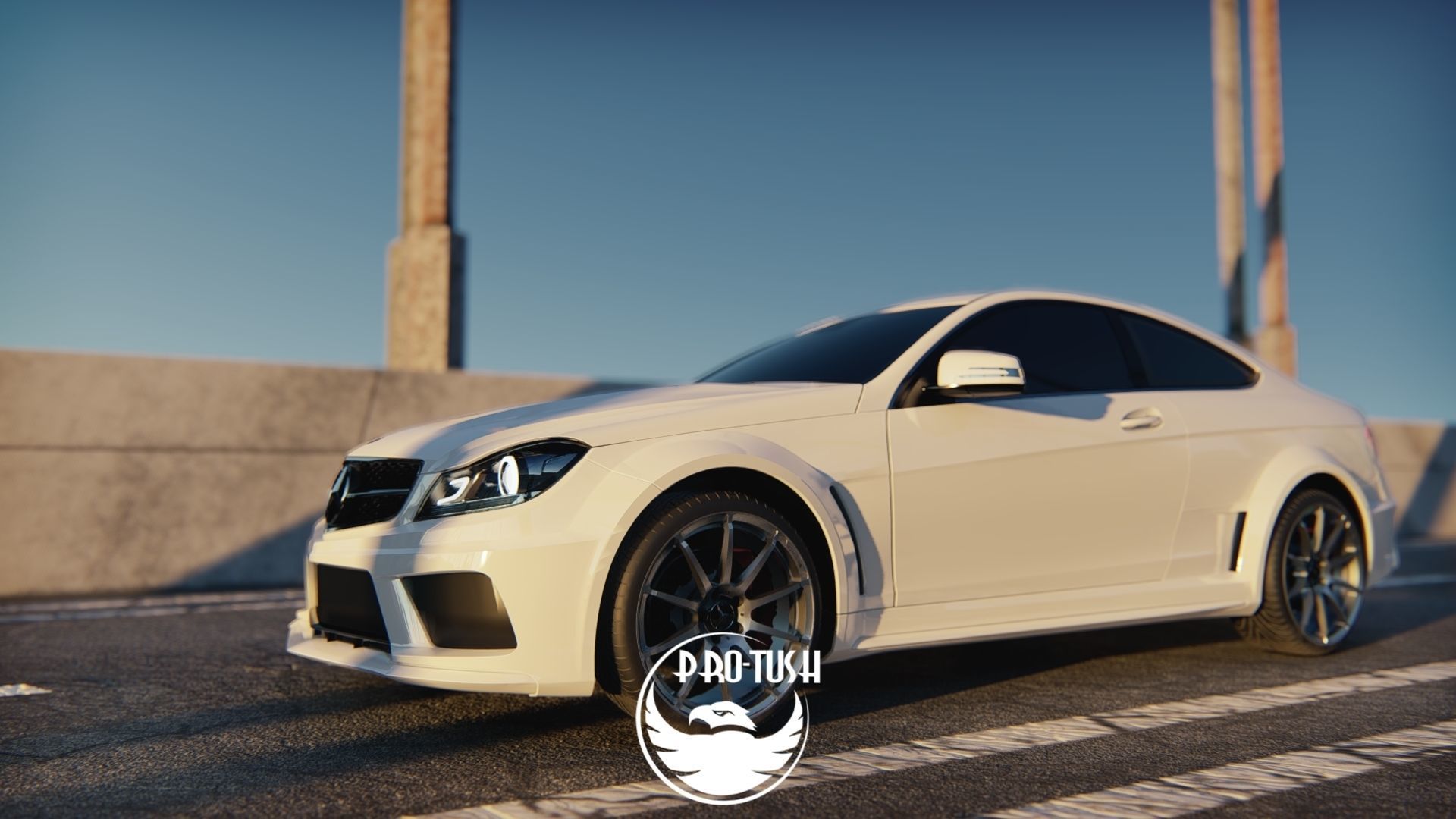 MERCEDES BENZ C63 3D model_4
