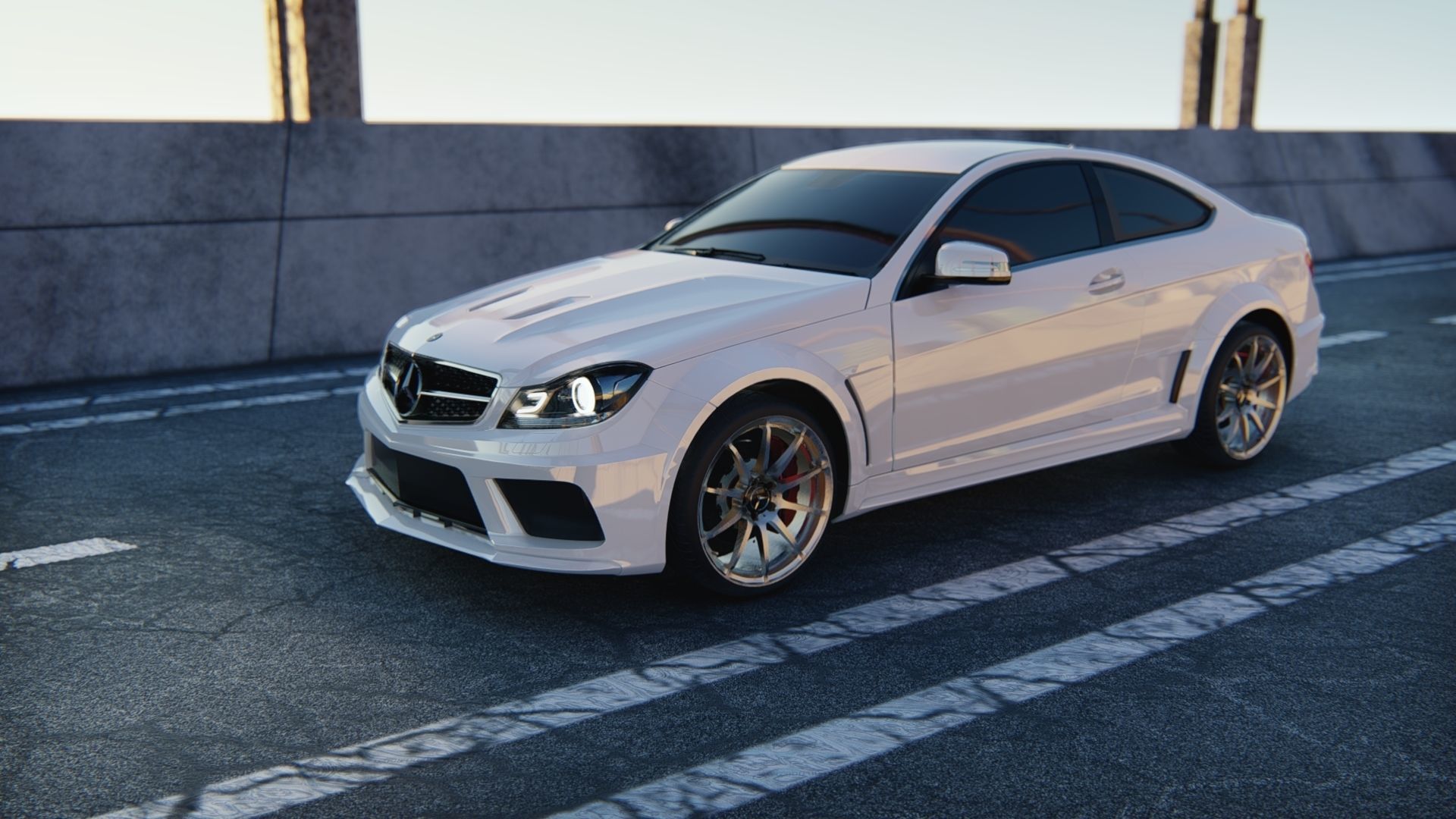 MERCEDES BENZ C63 3D model_3