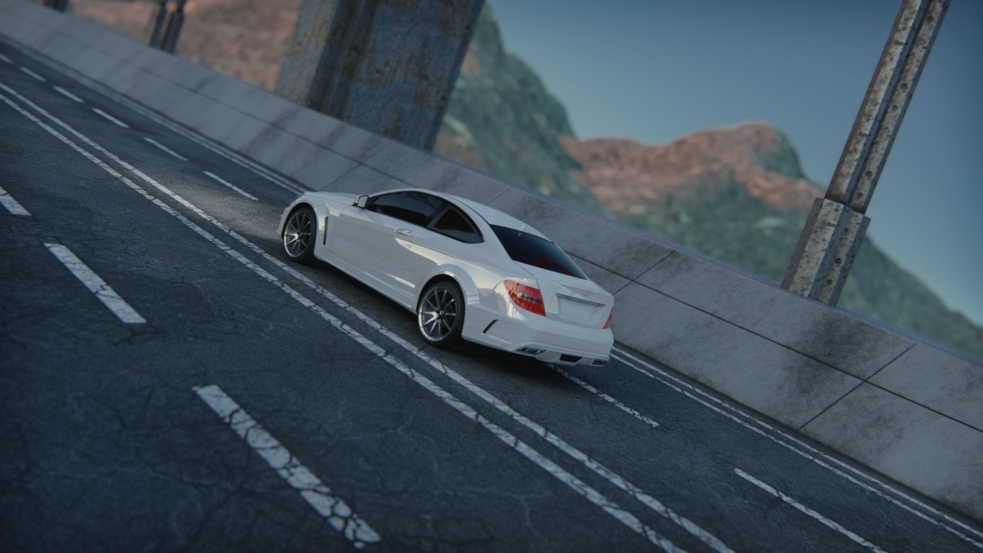 MERCEDES BENZ C63 3D model_21