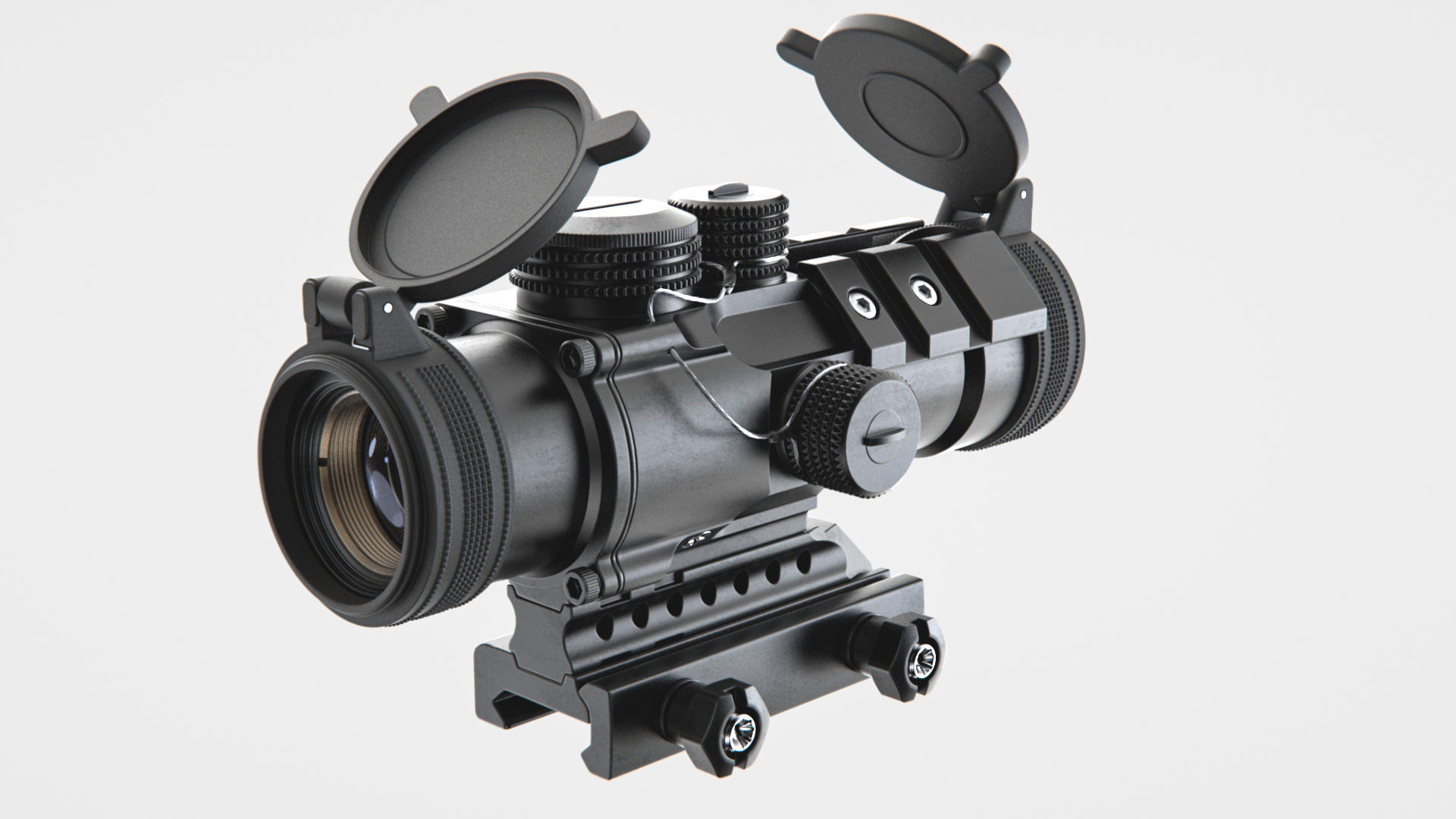 Vortex Spitfire 3x Prism Scope - High-poly 3D model_1