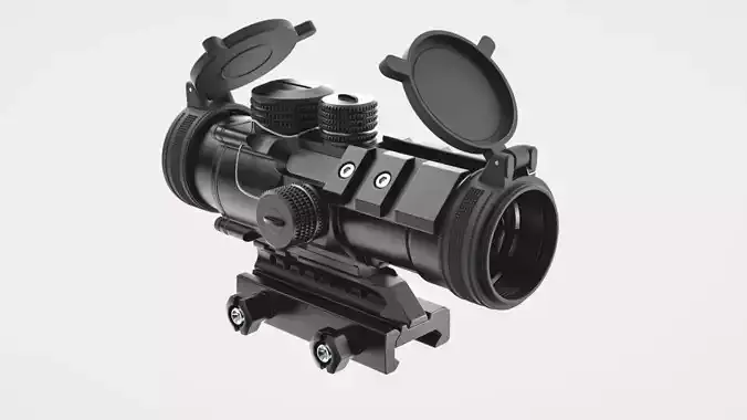 Vortex Spitfire 3x Prism Scope - High-poly 3D model