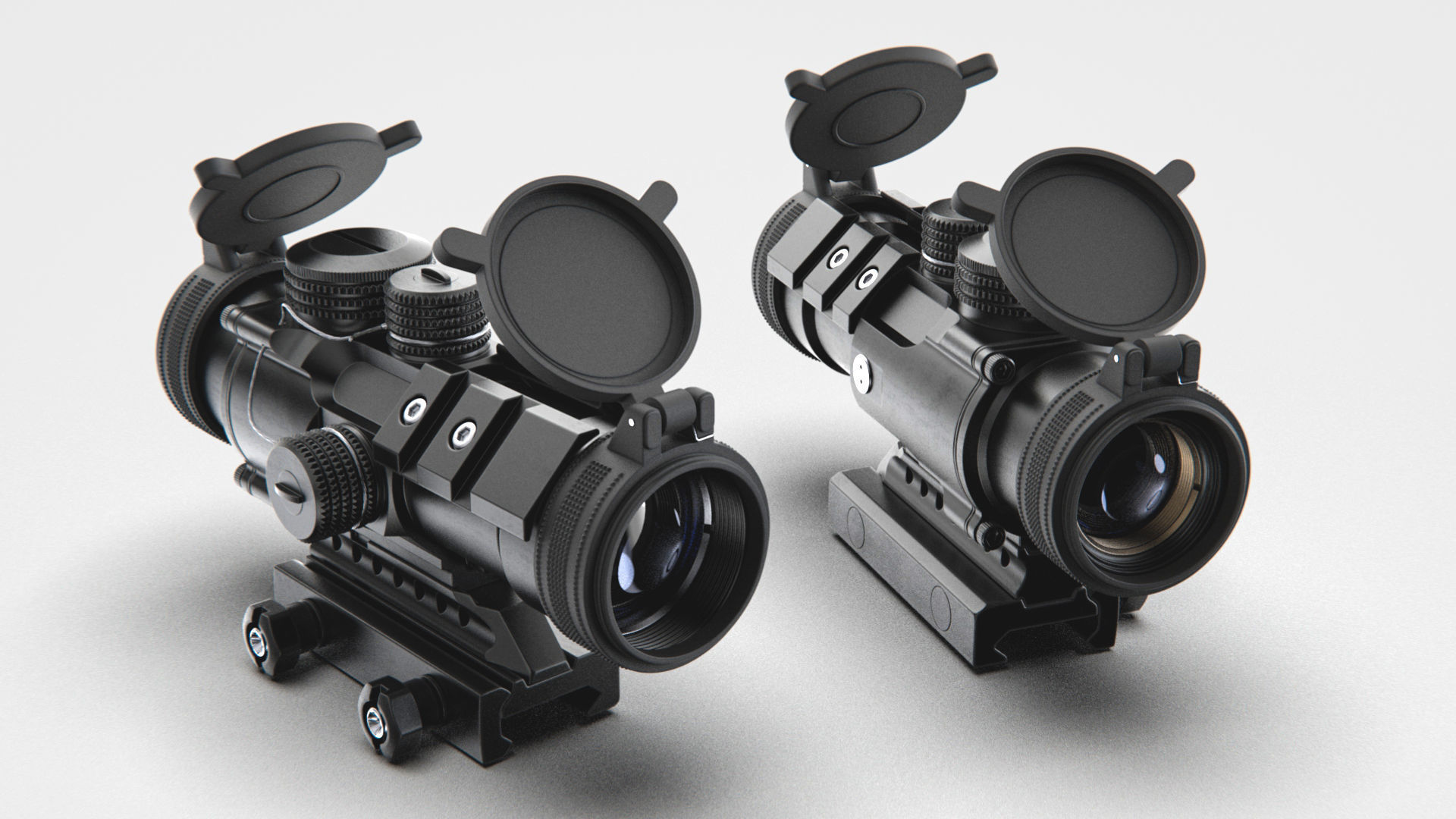 Vortex Spitfire 3x Prism Scope - High-poly 3D model_3