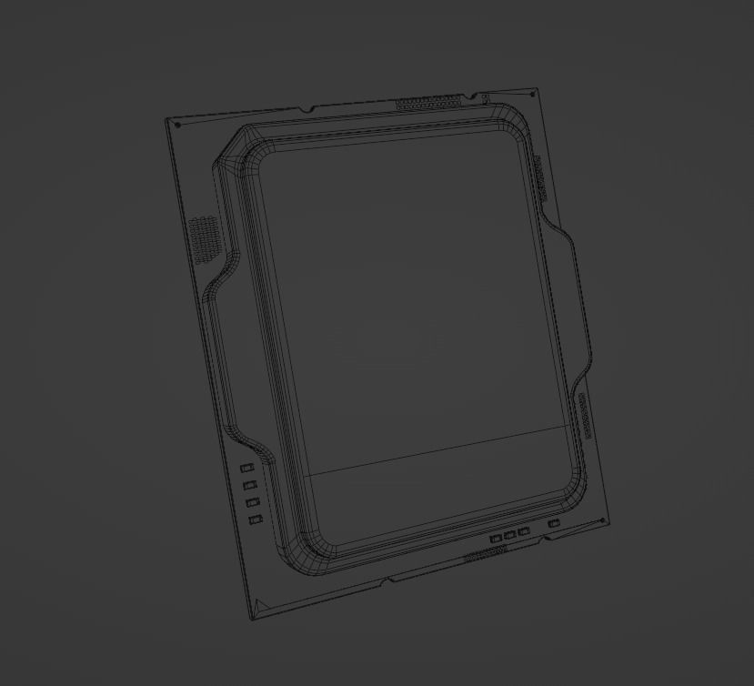 Intel CPU i7 13700k Free low-poly 3D model_3