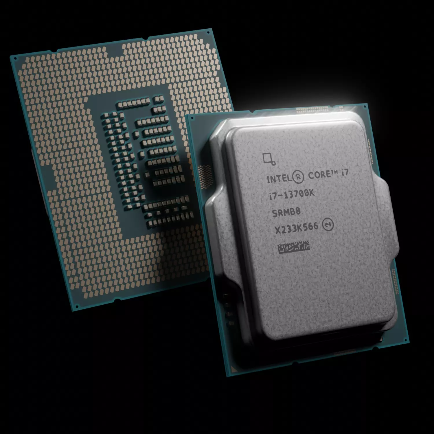 Intel CPU i7 13700k Free low-poly 3D model_0