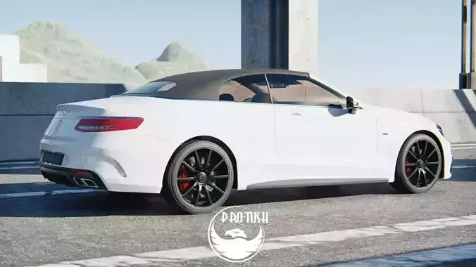 Mercedes Benz S63 AMG Cab 2017 3D model
