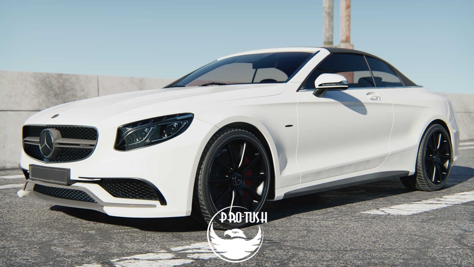 Mercedes Benz S63 AMG Cab 2017 3D model_3