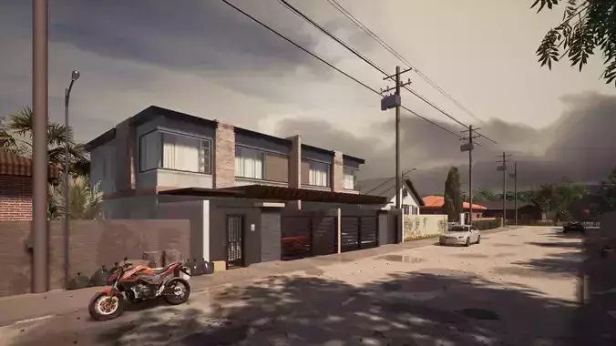 Duplex Modern House Revit and Twinmotion