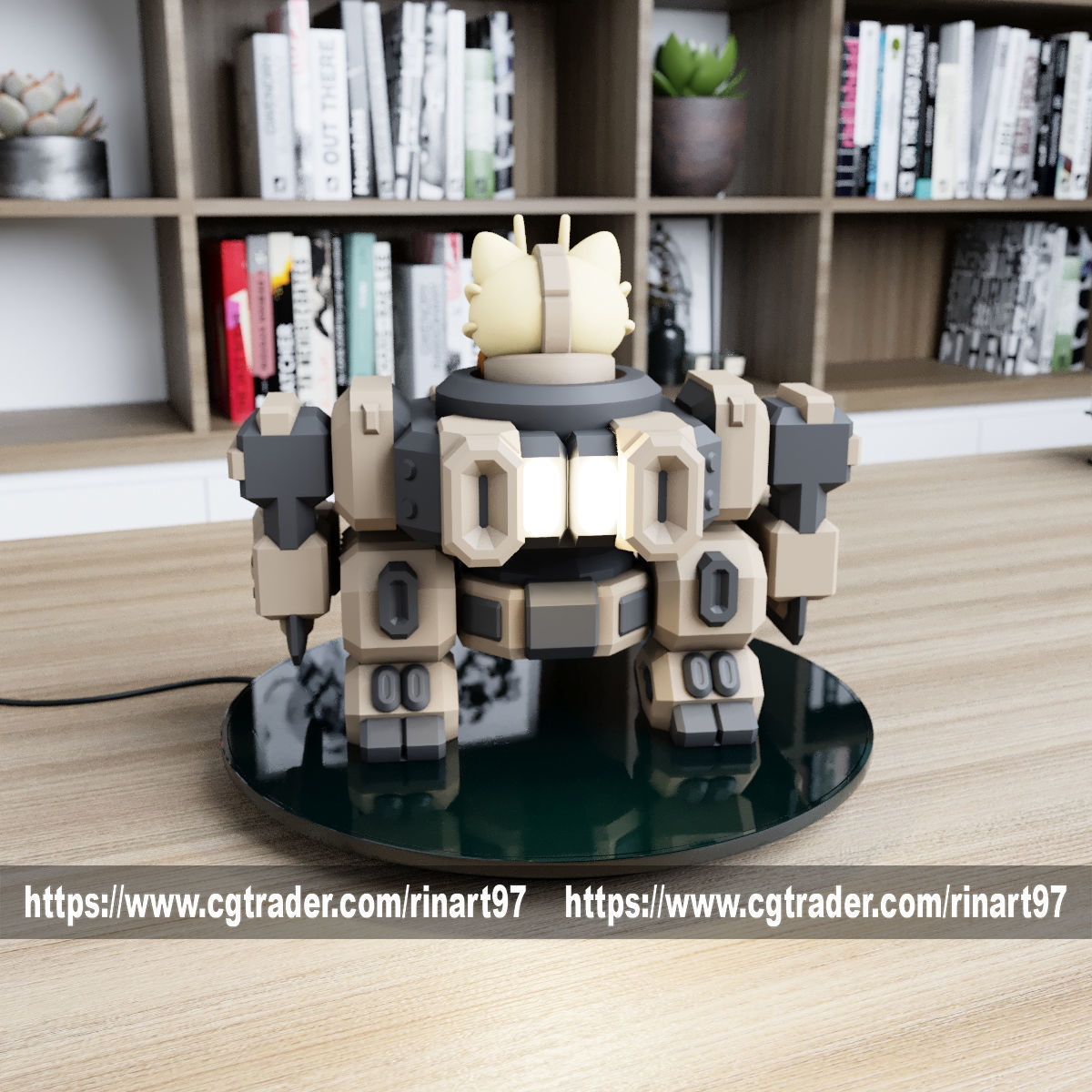 POKEMON - MEOWTH MECHA TANK EASY PRINT NO SUPPORT 3D print model_9