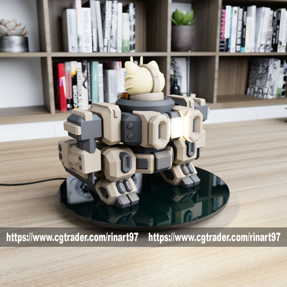 POKEMON - MEOWTH MECHA TANK EASY PRINT NO SUPPORT 3D print model_12