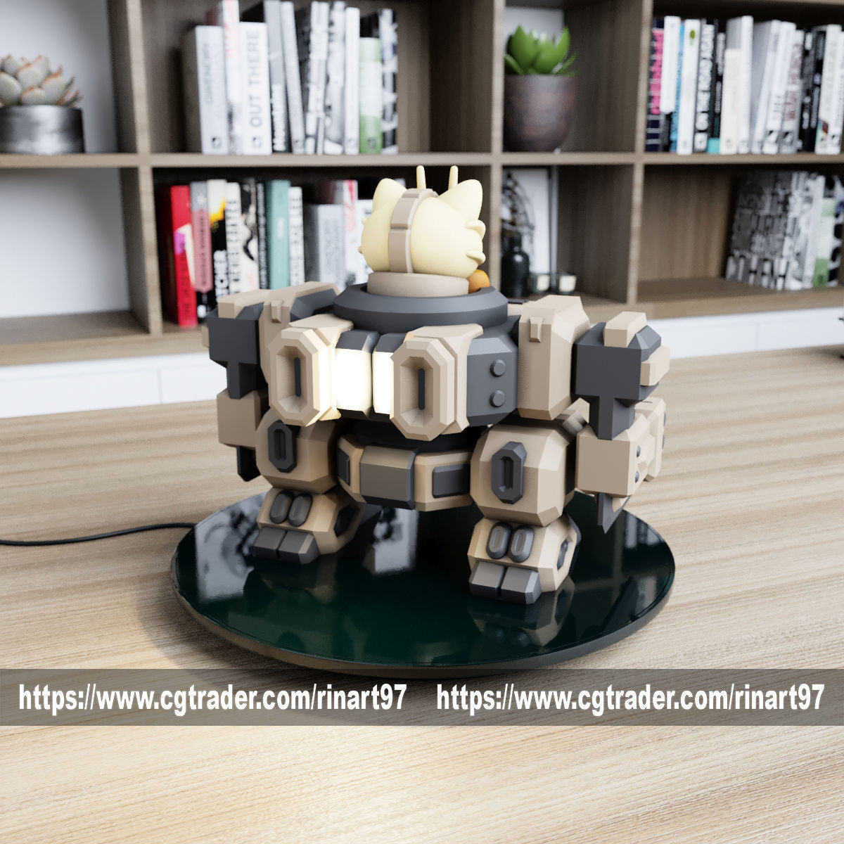 POKEMON - MEOWTH MECHA TANK EASY PRINT NO SUPPORT 3D print model_7