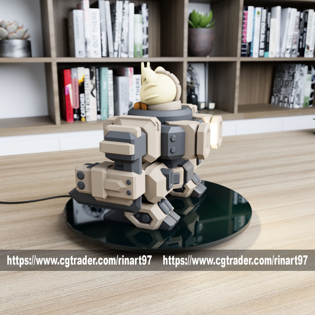 POKEMON - MEOWTH MECHA TANK EASY PRINT NO SUPPORT 3D print model_14