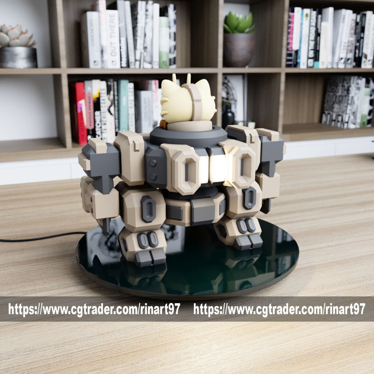 POKEMON - MEOWTH MECHA TANK EASY PRINT NO SUPPORT 3D print model_10