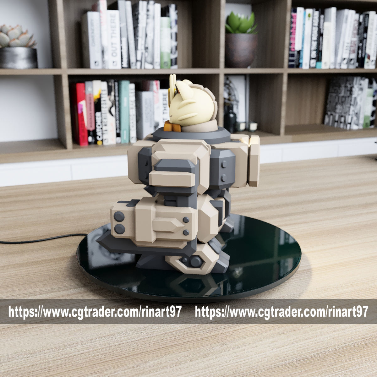 POKEMON - MEOWTH MECHA TANK EASY PRINT NO SUPPORT 3D print model_15