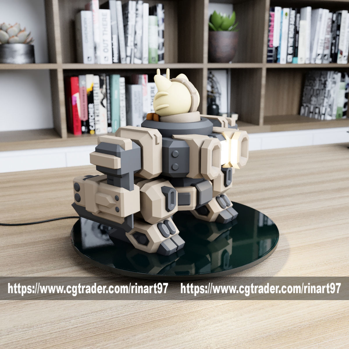 POKEMON - MEOWTH MECHA TANK EASY PRINT NO SUPPORT 3D print model_13