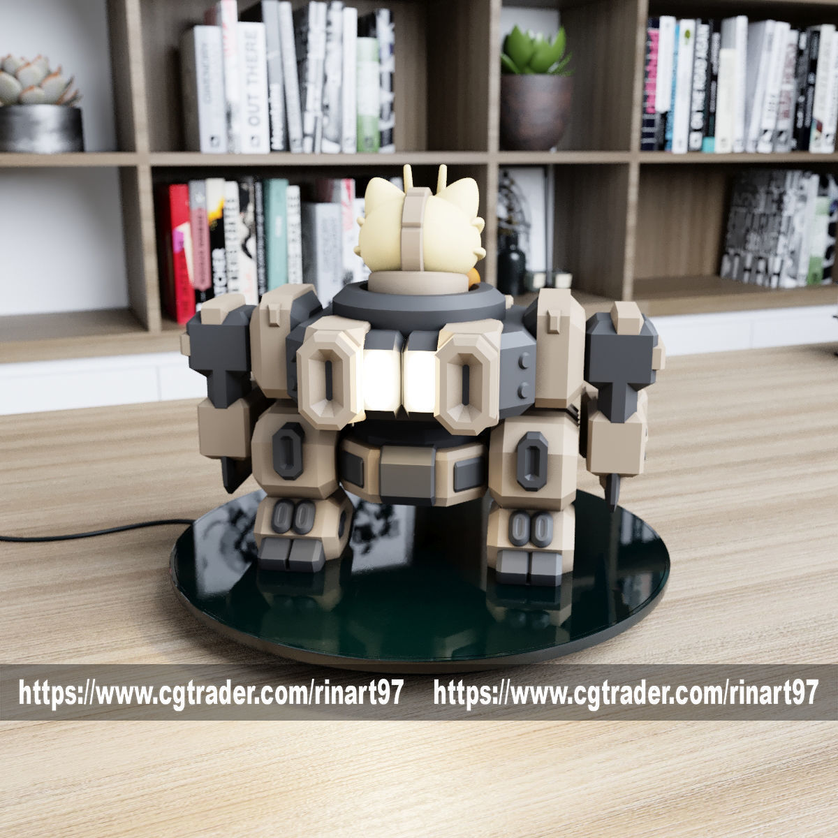 POKEMON - MEOWTH MECHA TANK EASY PRINT NO SUPPORT 3D print model_8