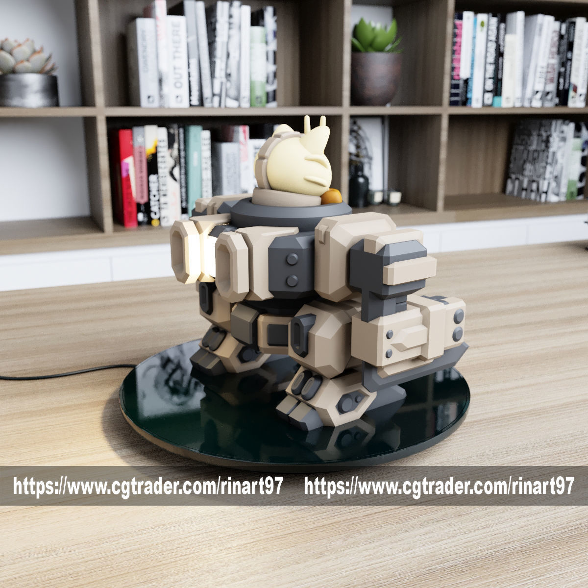 POKEMON - MEOWTH MECHA TANK EASY PRINT NO SUPPORT 3D print model_5