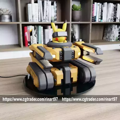 POKEMON - PIKACHU MECHA TANK EASY PRINT NO SUPPORT