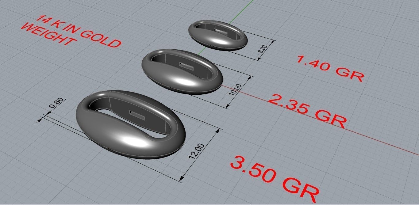 Hermes link chain  necklace or bracelet 3D print model_9