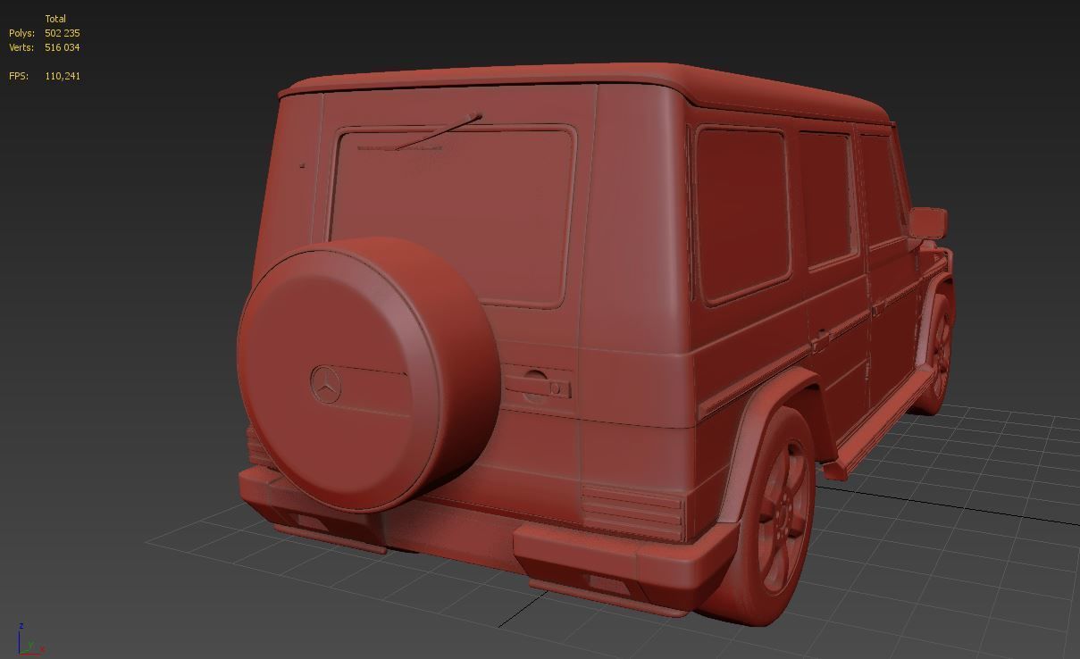 Mercedes G-class 3D model_9