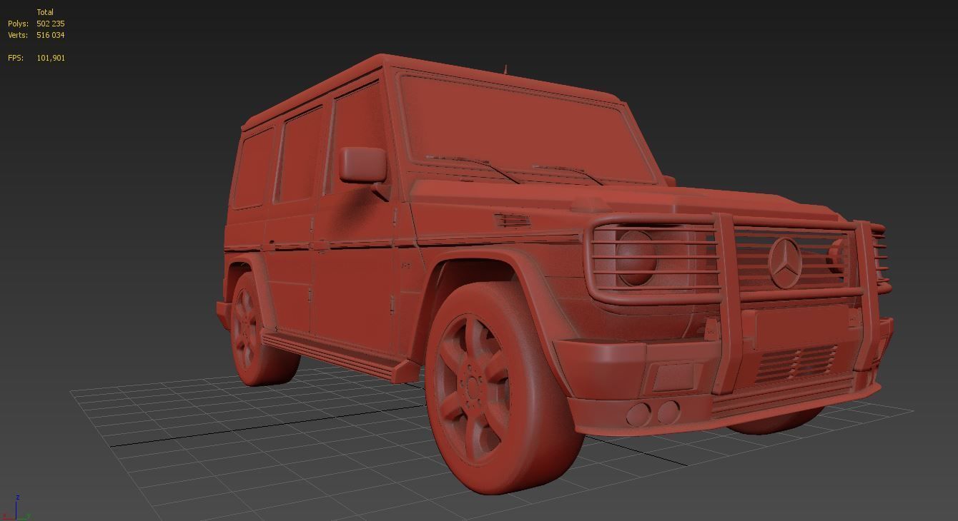 Mercedes G-class 3D model_10