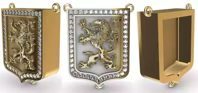 Lion Heraldic Reliquary Arautos Relicario
