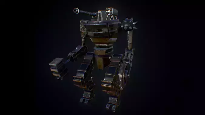 Game Ready Robot Low-poly 3D model