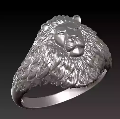 Lion Fusion Ring 3d