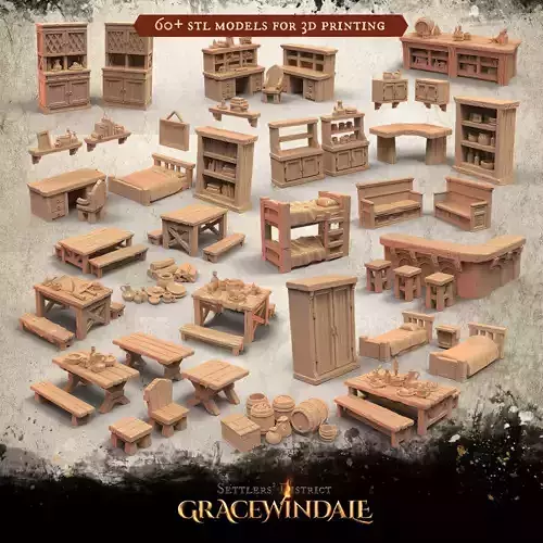 Tavern Chattels 3D Model Collection
