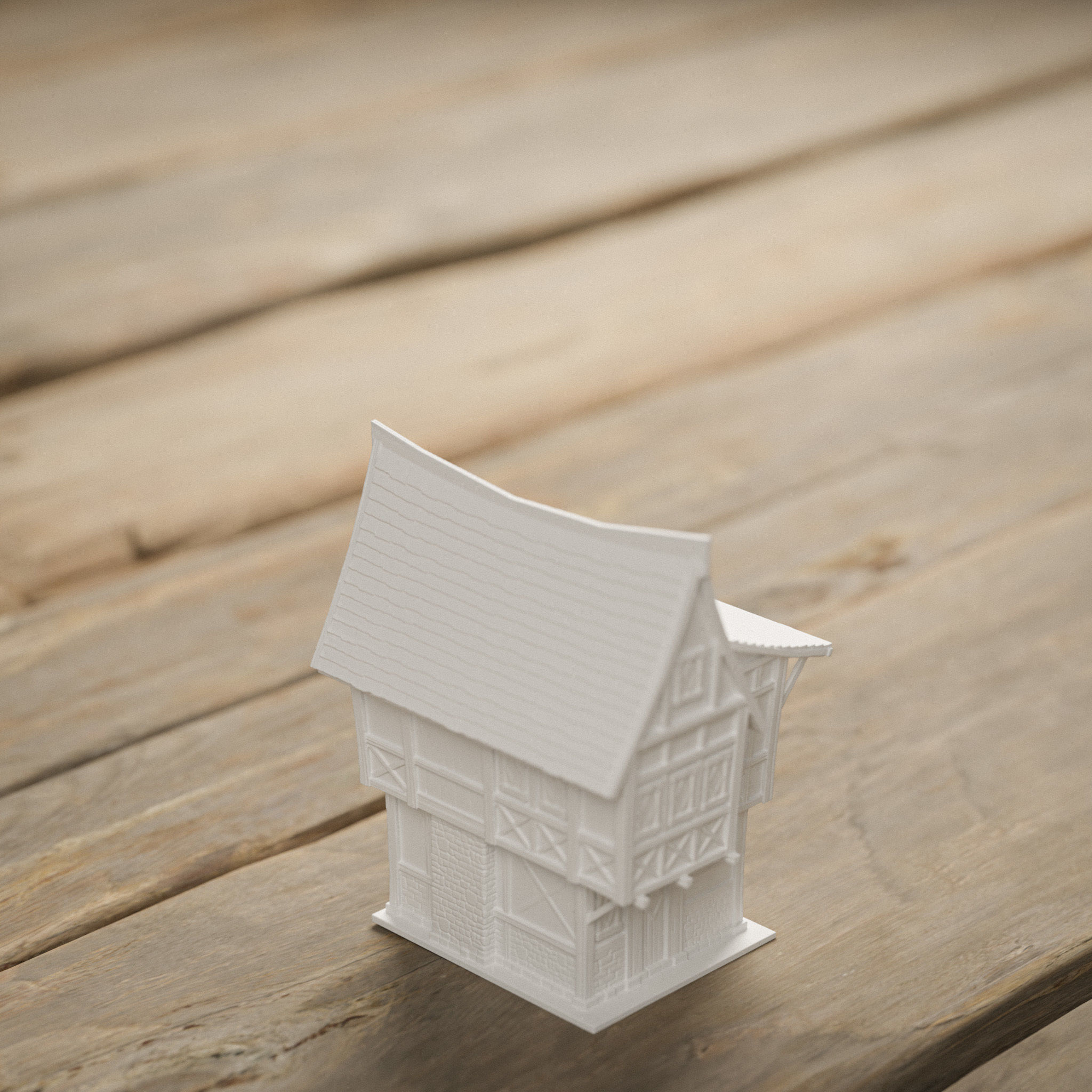 STYLIZED MEDIEVAL BUILDING PRINTABLE PACK 3D print model_5