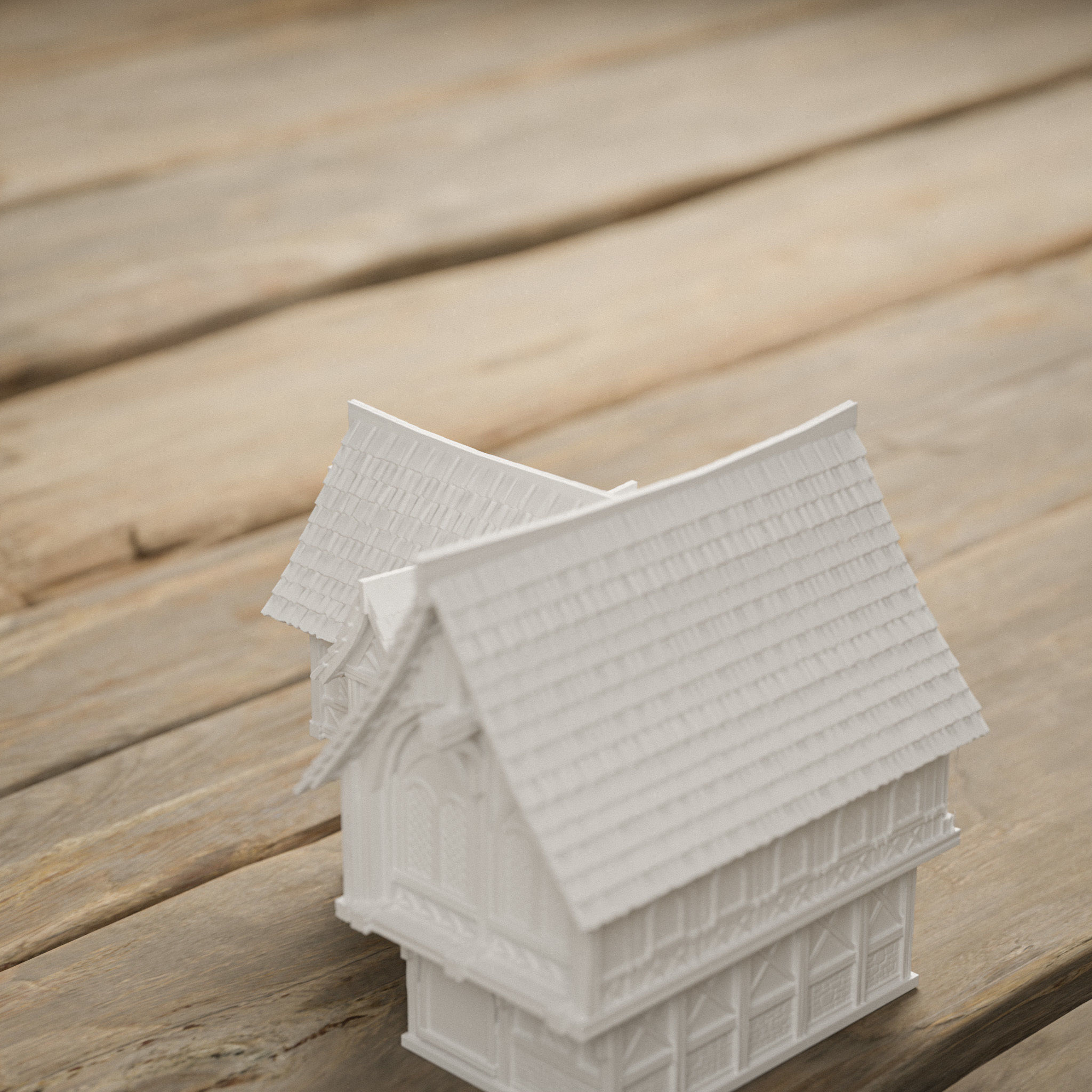 STYLIZED MEDIEVAL BUILDING PRINTABLE PACK 3D print model_54