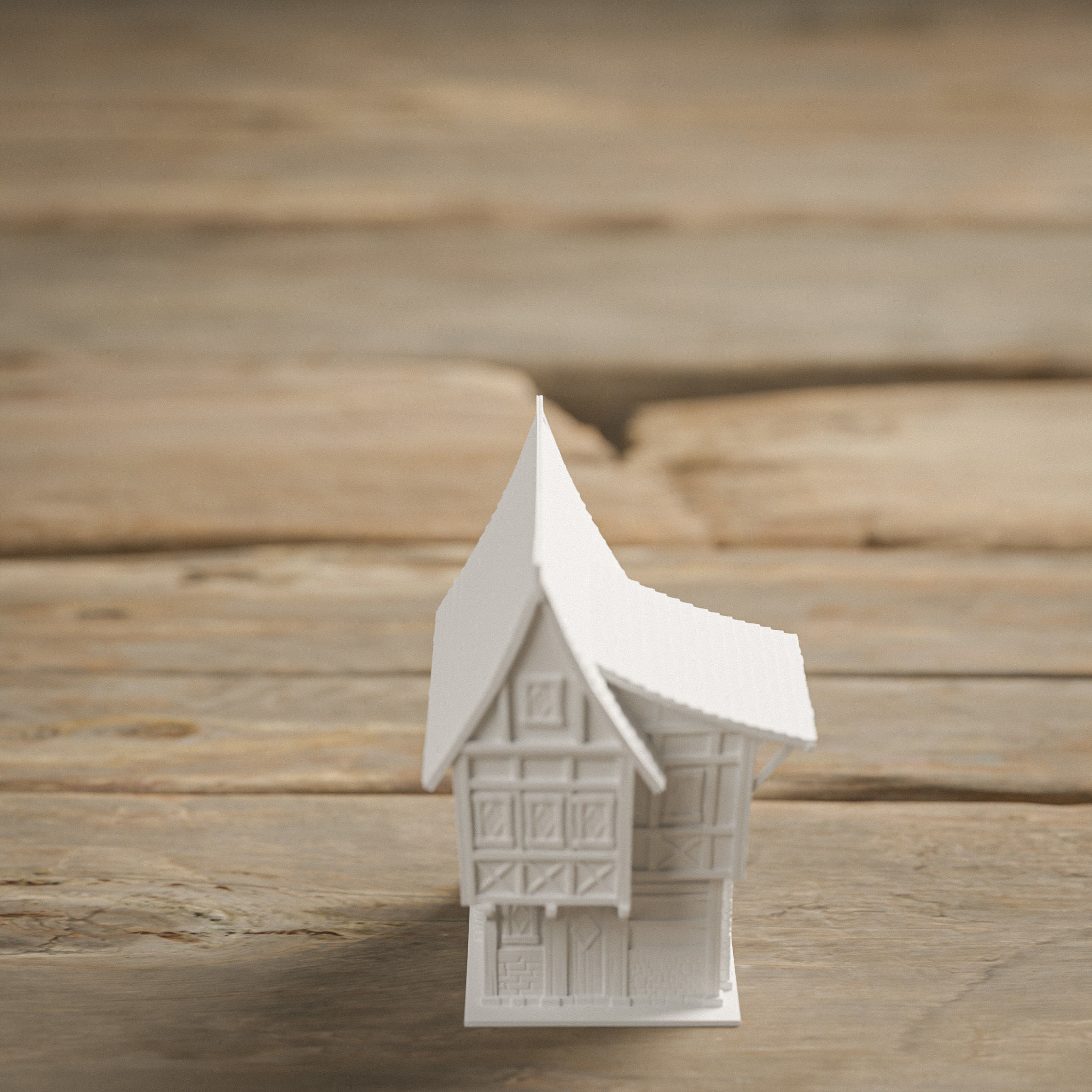 STYLIZED MEDIEVAL BUILDING PRINTABLE PACK 3D print model_6