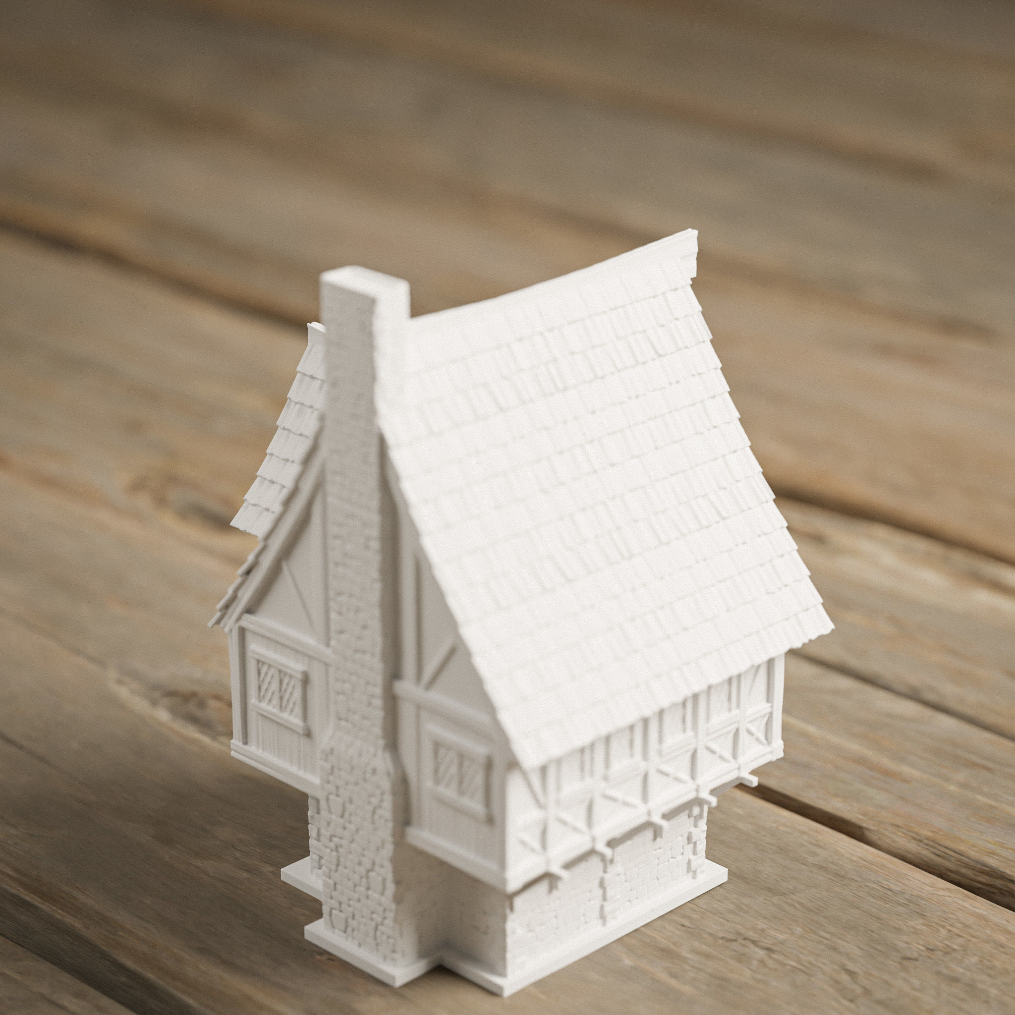 STYLIZED MEDIEVAL BUILDING PRINTABLE PACK 3D print model_14