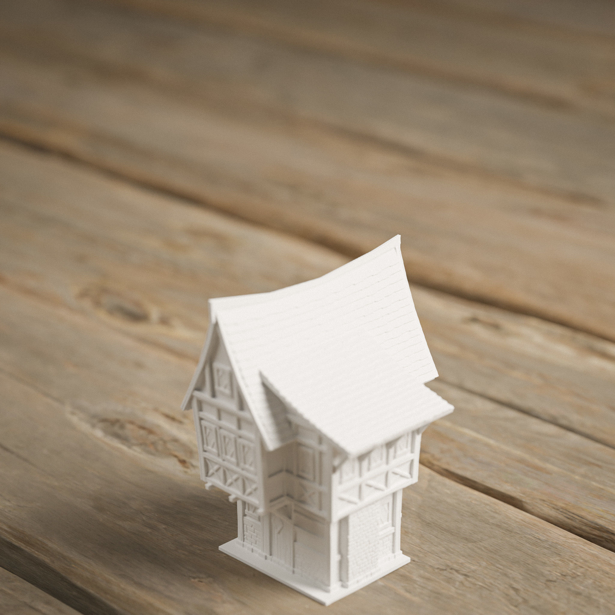 STYLIZED MEDIEVAL BUILDING PRINTABLE PACK 3D print model_7
