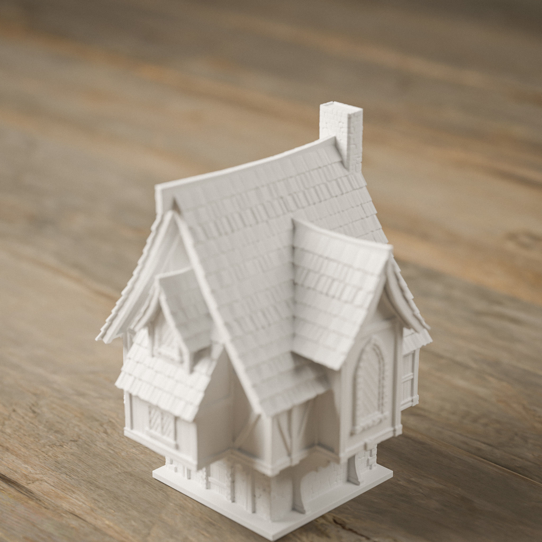 STYLIZED MEDIEVAL BUILDING PRINTABLE PACK 3D print model_10