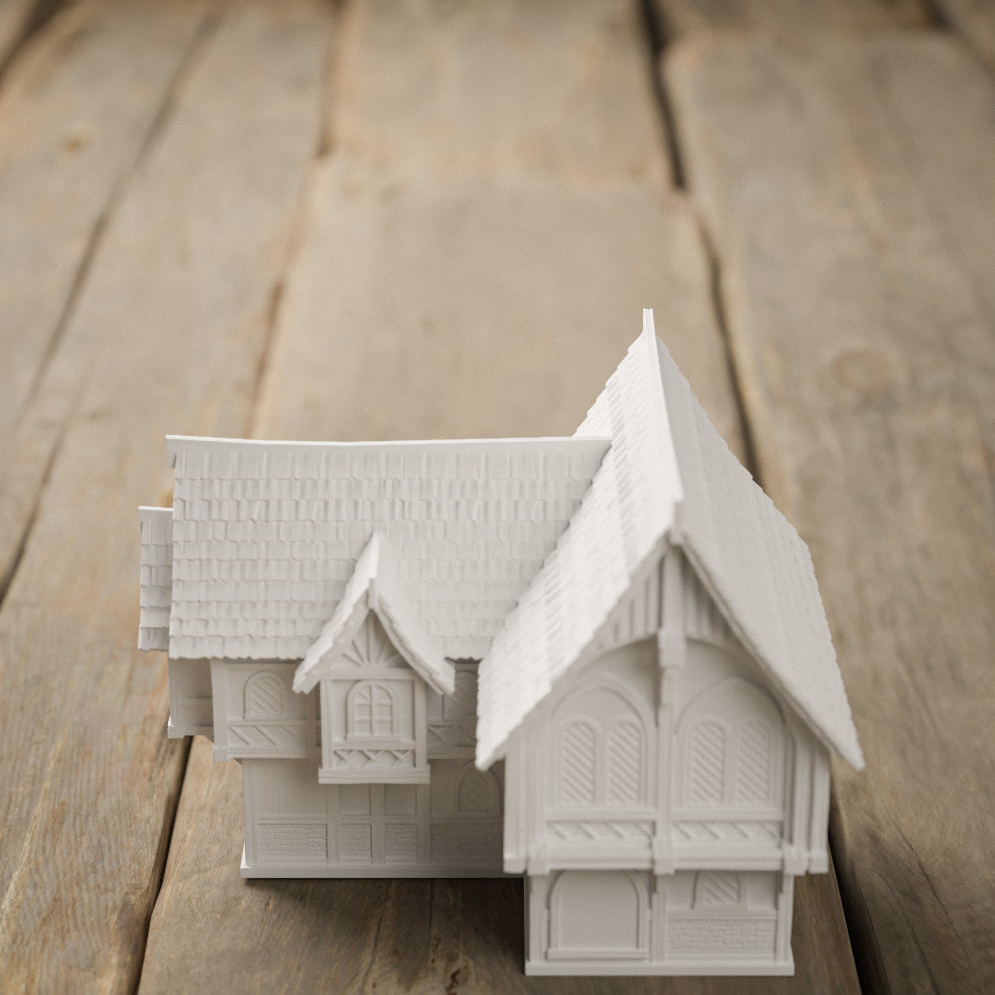 STYLIZED MEDIEVAL BUILDING PRINTABLE PACK 3D print model_53