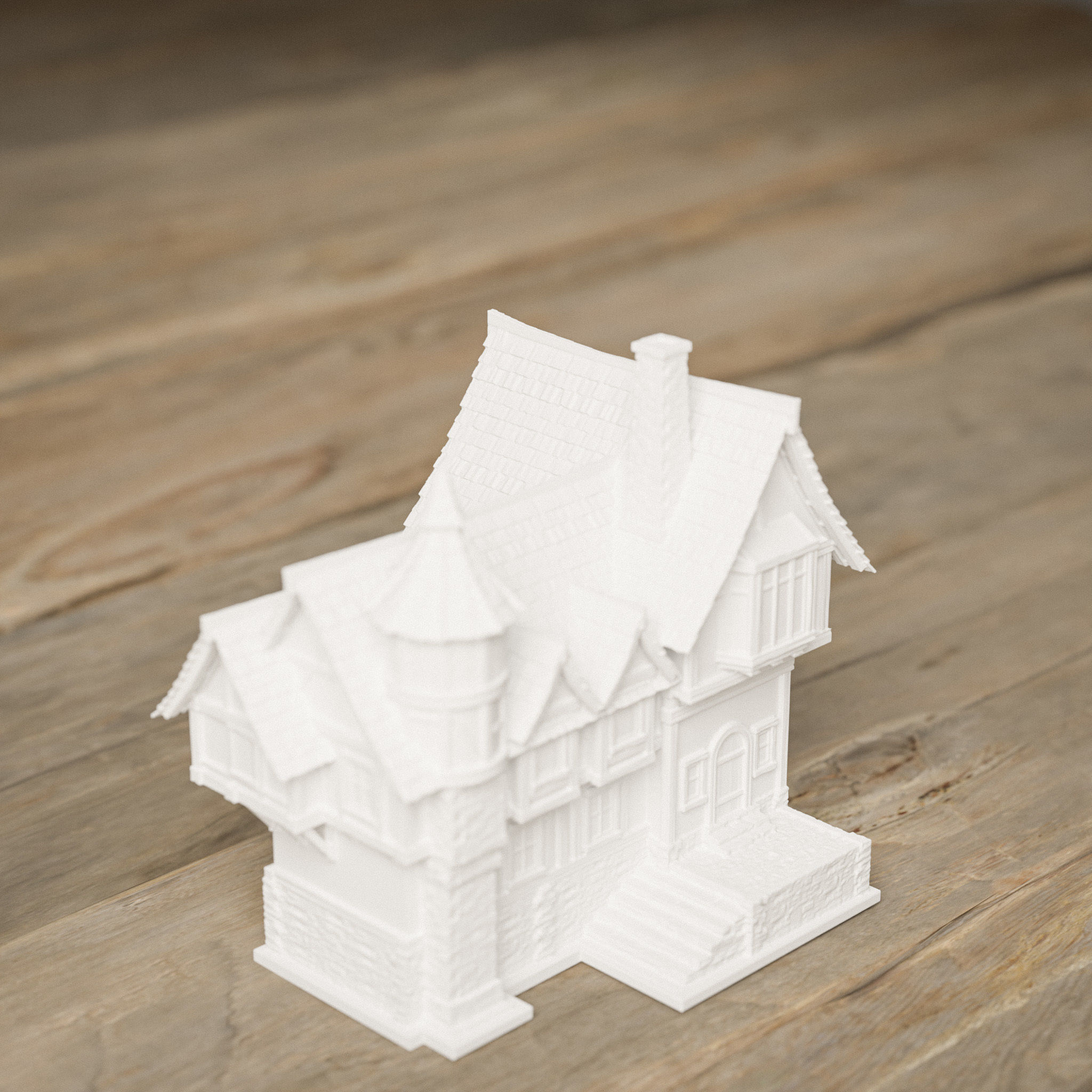 STYLIZED MEDIEVAL BUILDING PRINTABLE PACK 3D print model_30