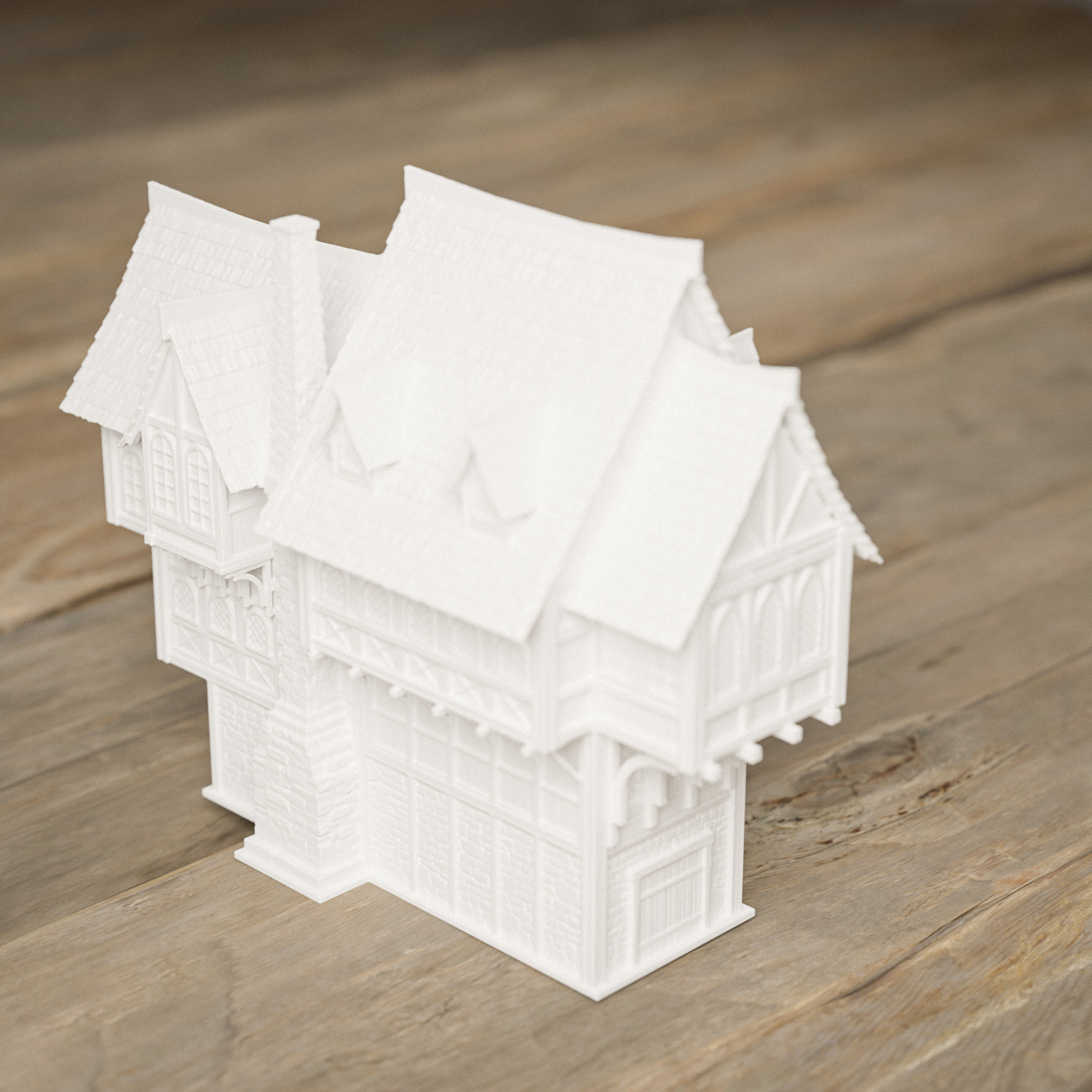 STYLIZED MEDIEVAL BUILDING PRINTABLE PACK 3D print model_37