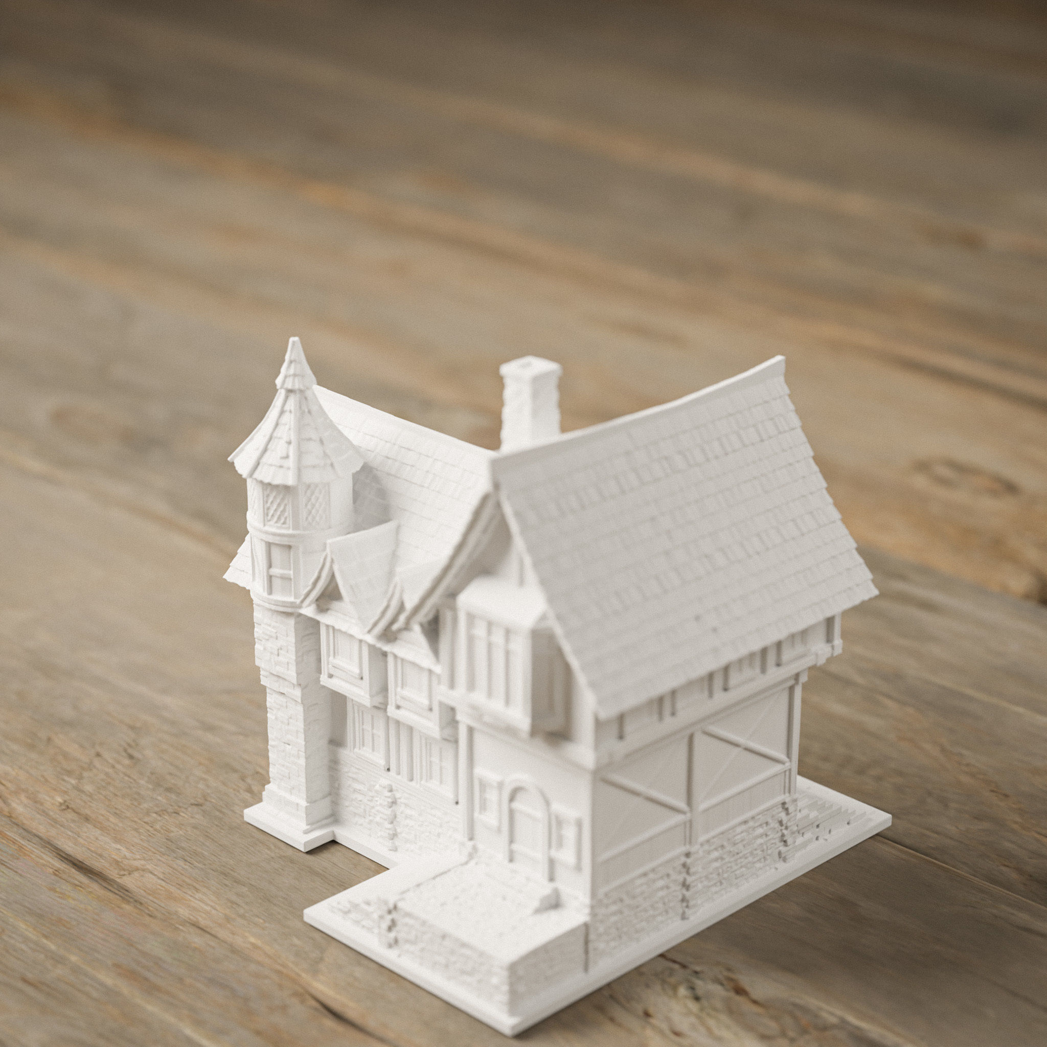 STYLIZED MEDIEVAL BUILDING PRINTABLE PACK 3D print model_24