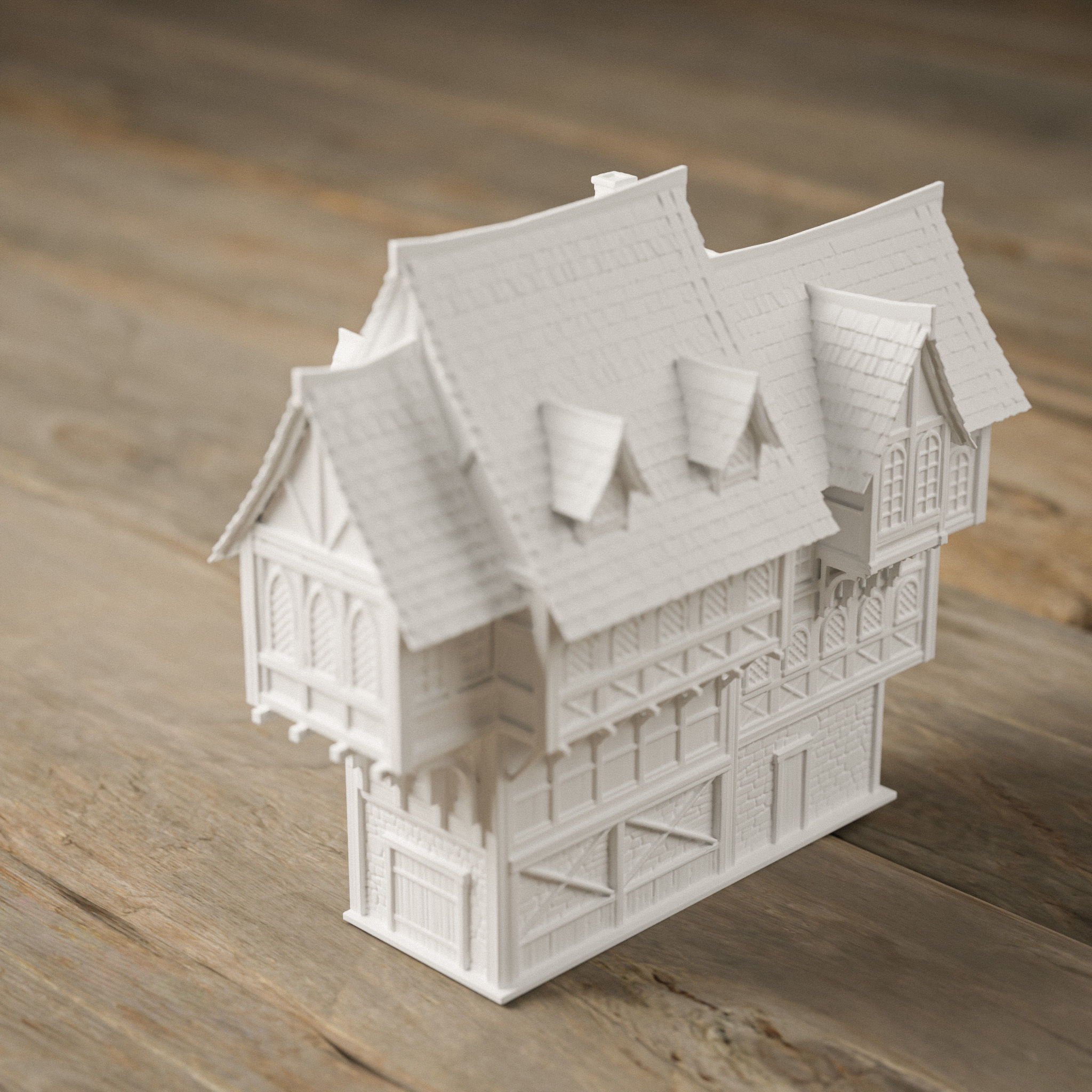 STYLIZED MEDIEVAL BUILDING PRINTABLE PACK 3D print model_31