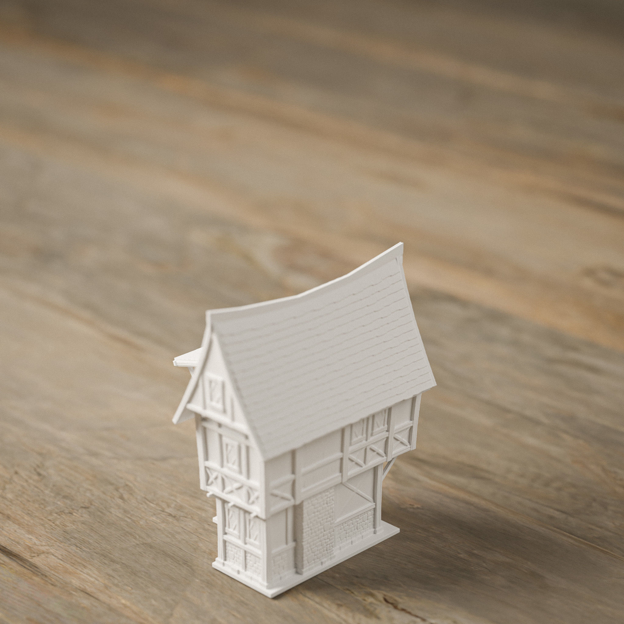 STYLIZED MEDIEVAL BUILDING PRINTABLE PACK 3D print model_3