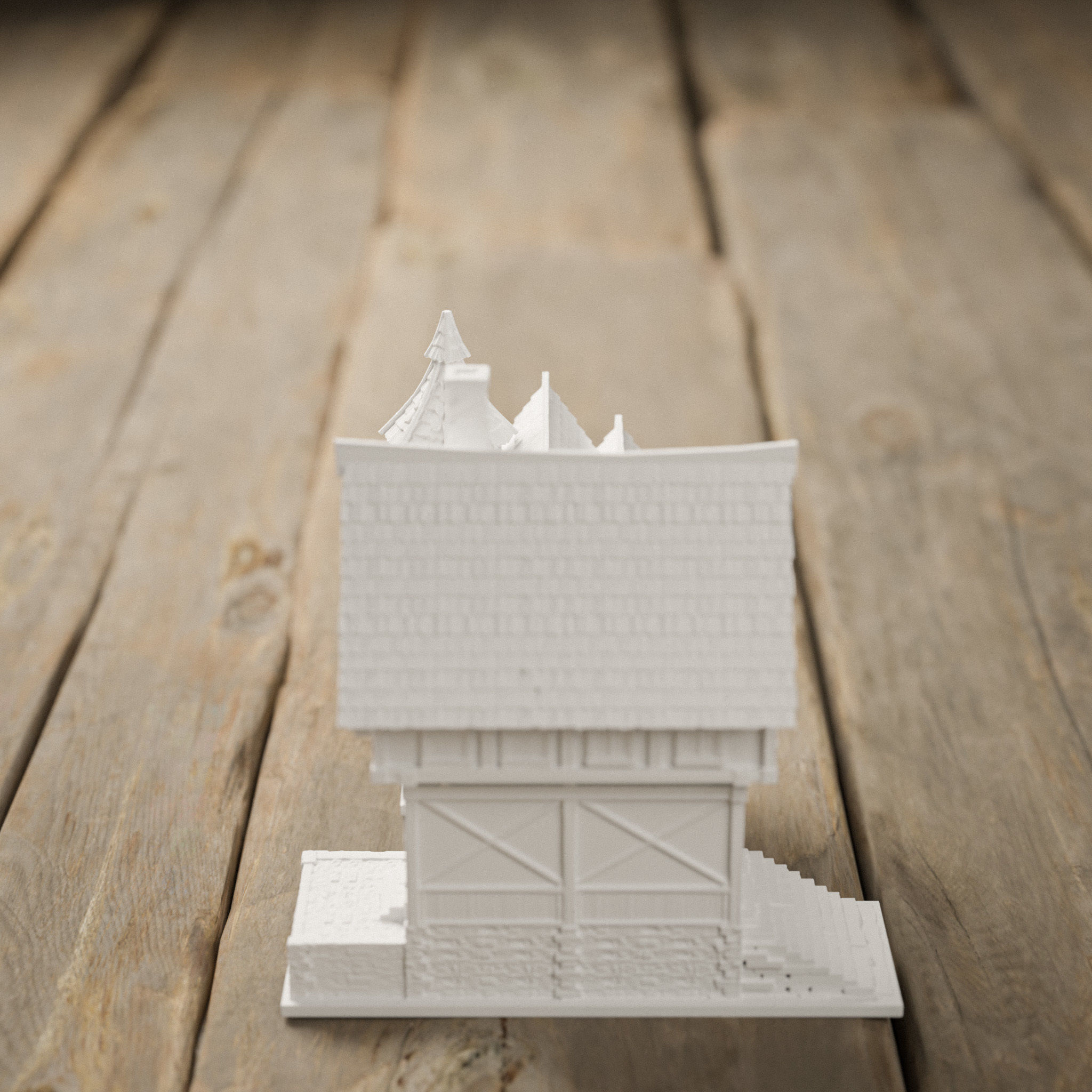 STYLIZED MEDIEVAL BUILDING PRINTABLE PACK 3D print model_25