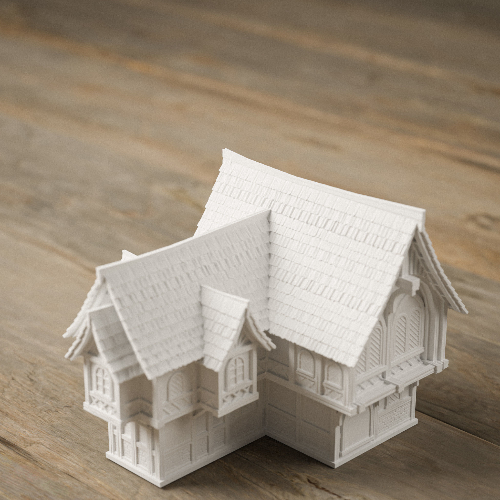 STYLIZED MEDIEVAL BUILDING PRINTABLE PACK 3D print model_52