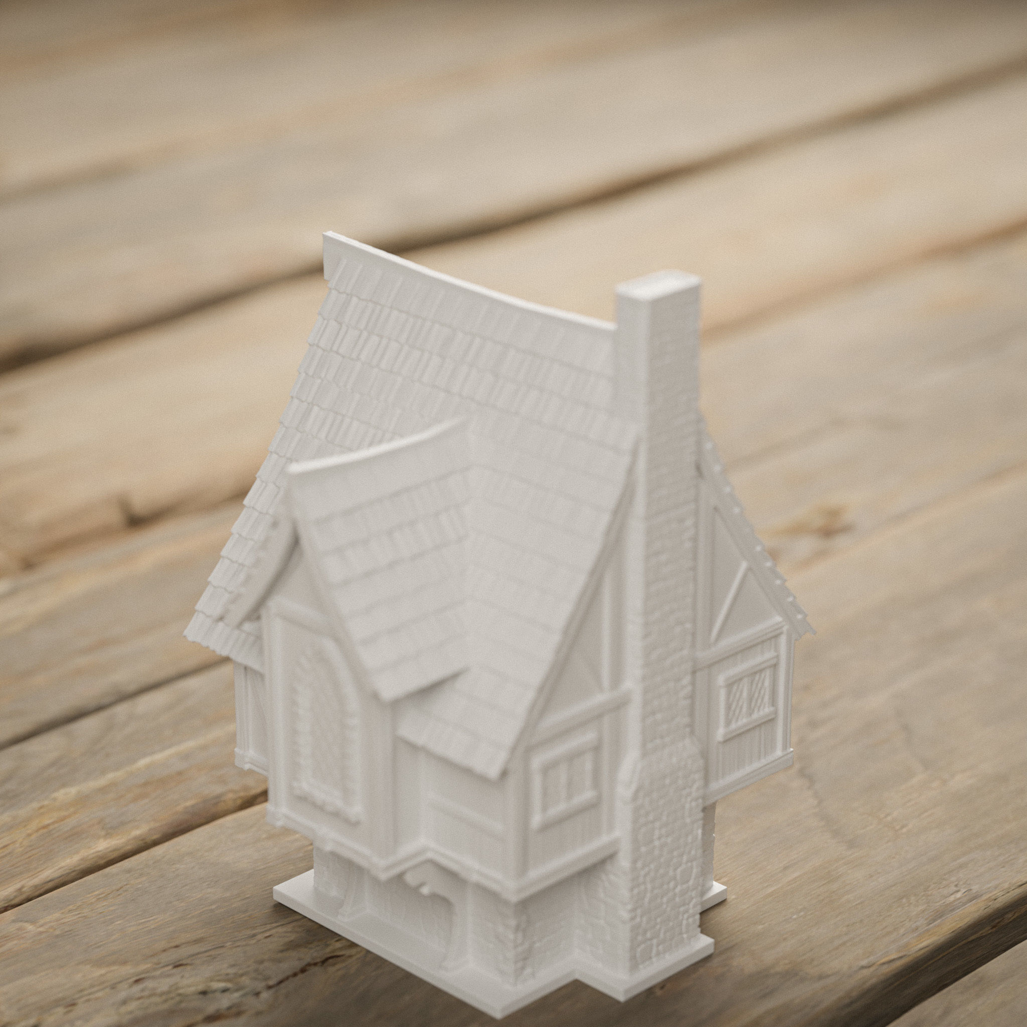 STYLIZED MEDIEVAL BUILDING PRINTABLE PACK 3D print model_12