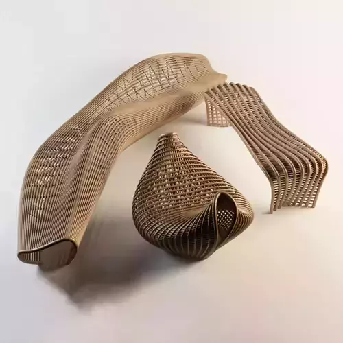 combination stool woven hollow Modern