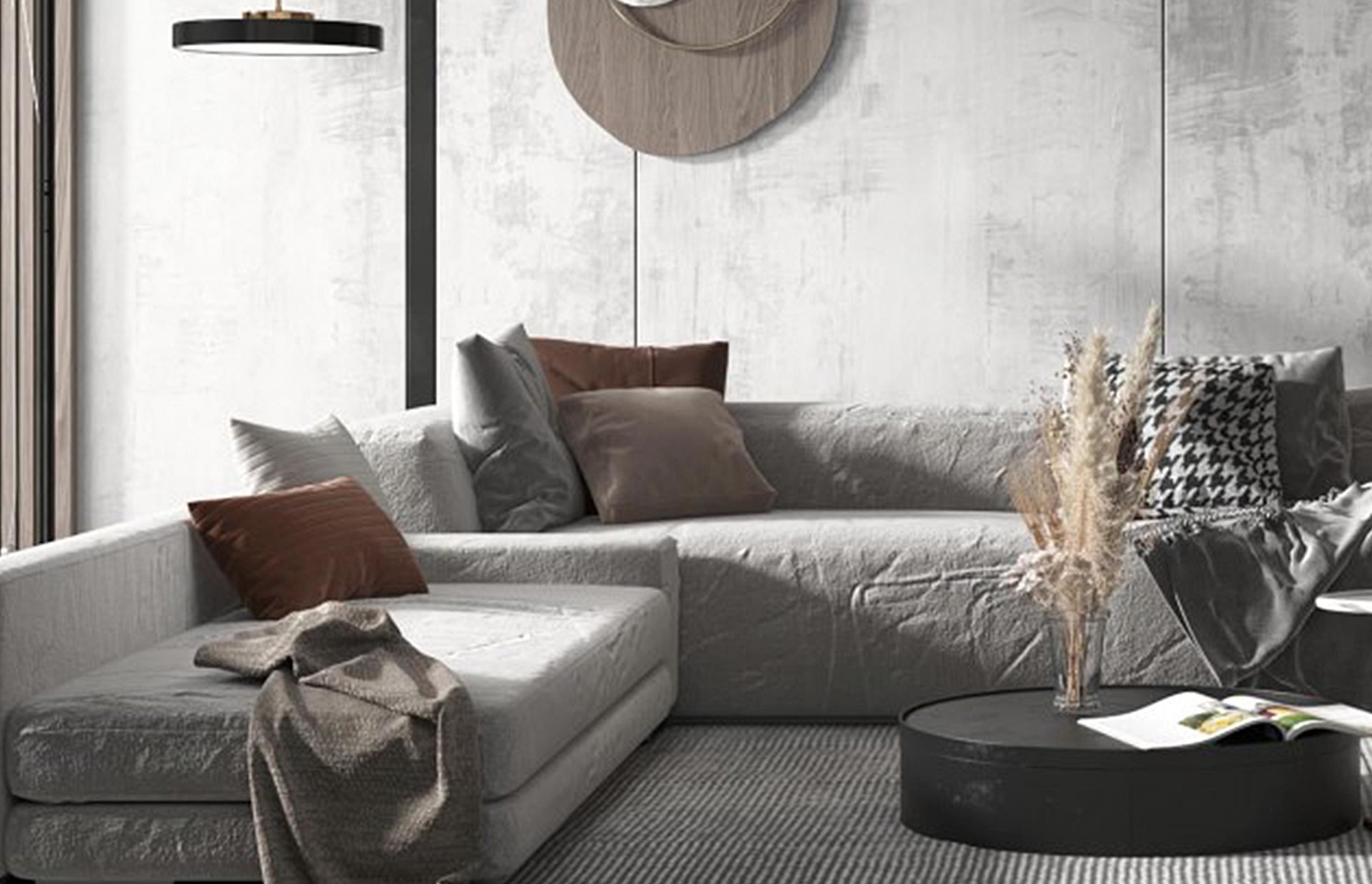 Room Style Modern Living Luxury 3D model_5