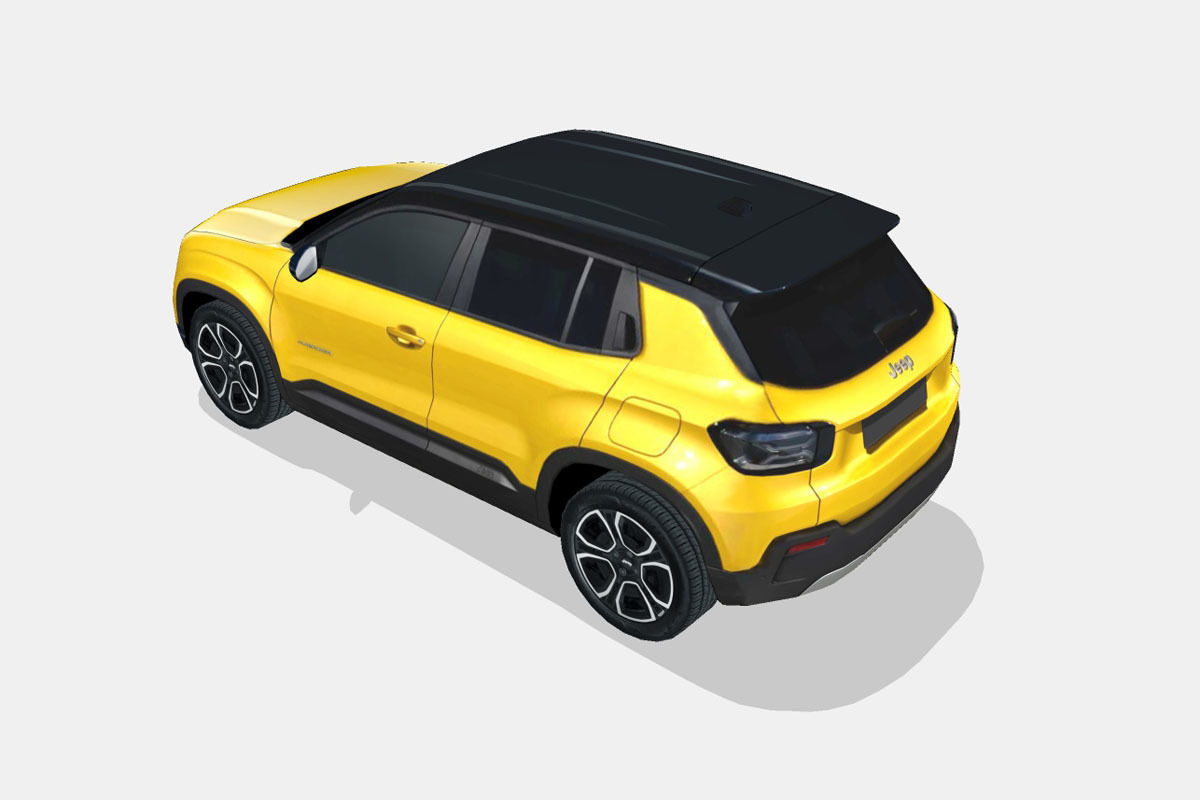 Jeep Avenger 2024 Low-poly 3D model_7