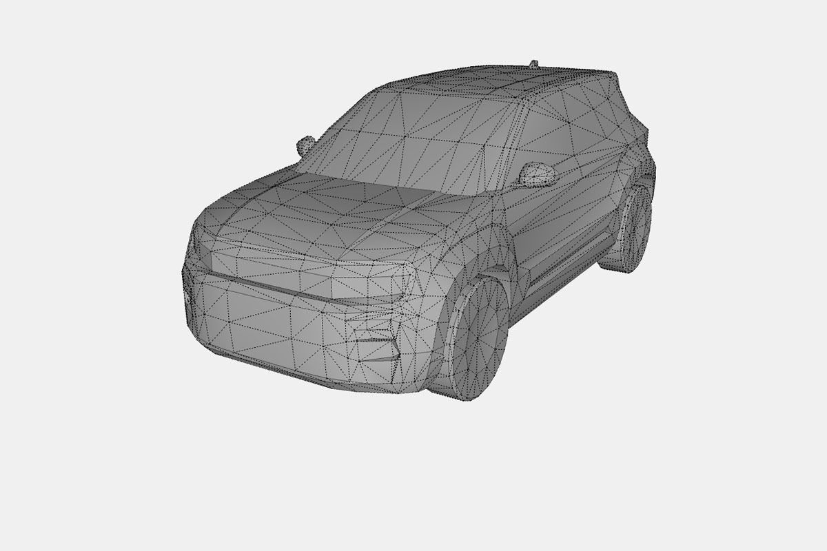 Jeep Avenger 2024 Low-poly 3D model_18